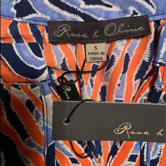NWT Rose and Olive blouse size Small - Picture 6 of 6